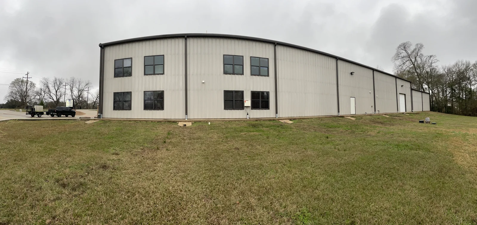 Exterior cleaning at a commercial property
