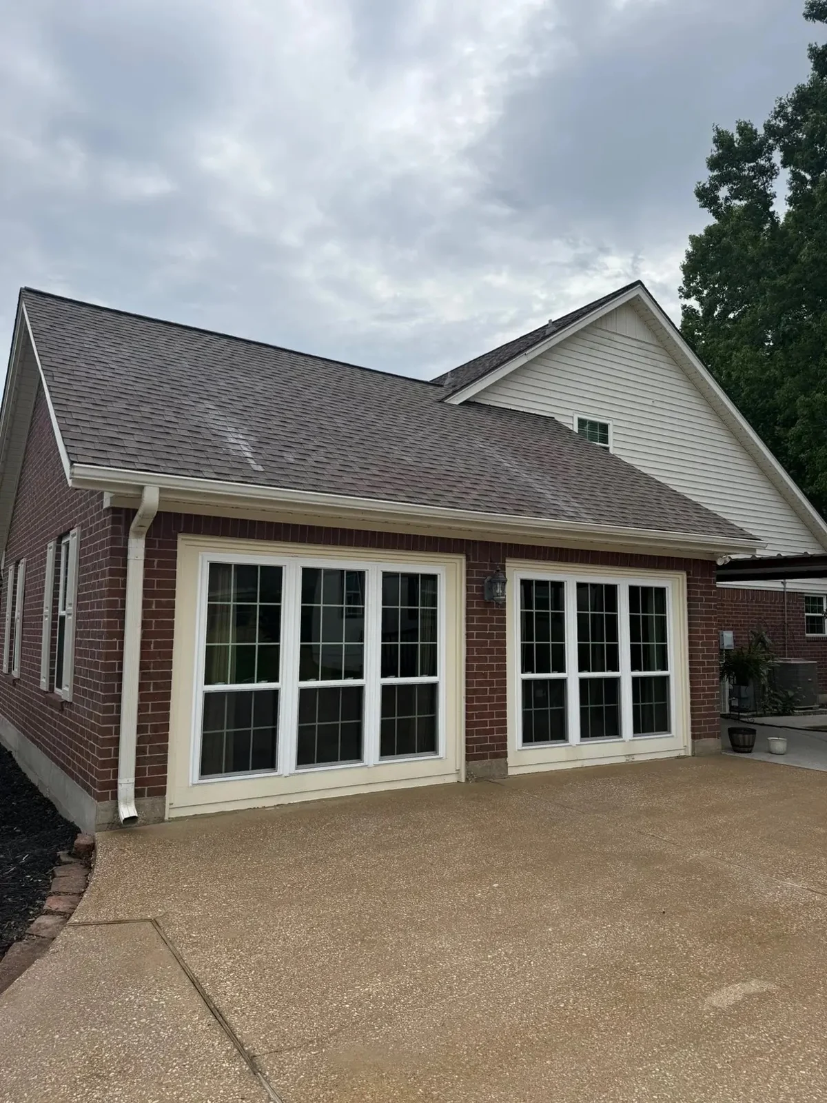 Same roof after soft washing